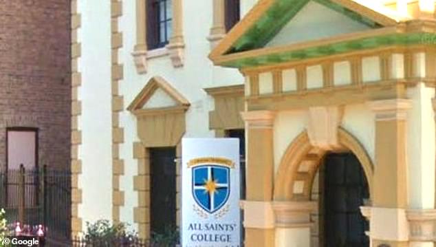 A teacher at All Saints' College in Maitland (pictured) has been accused of having sex with one of his teenage students nine times