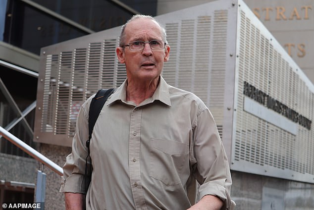 Bester, who pleaded not guilty in March 2023 to three charges of using a carriage service to threaten, harass or offend, appeared briefly in court on Friday (pictured)