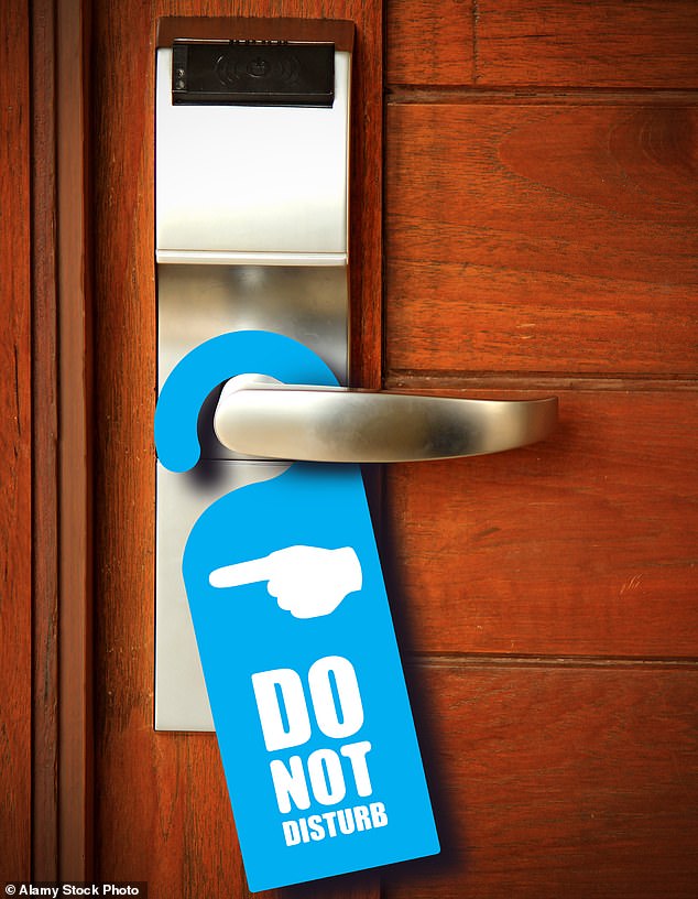 Cabin crew tend to use do-not-disturb signs so they can sleep without an unwelcome slap from housekeeping