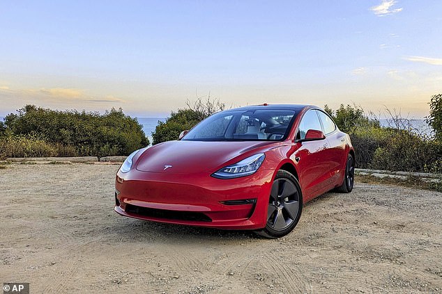 Currently, the cheapest Tesla Americans can buy is the Model 3, pictured, which retails for a starting price of $38,990.