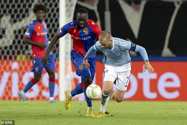 The French attacker currently plays for Swiss side Basel (left photo above)