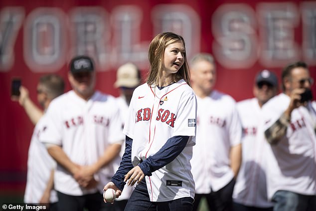 Brianna, the daughter of late Red Sox legend Tim Wakefield, threw out the first pitch on Tuesday