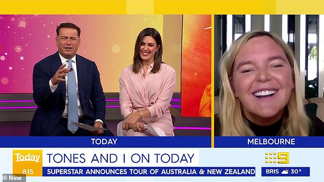 Tones and I have announced that she will hit the road in 2024.  The singer, real name Toni Watson, appeared on the Today show on Monday to discuss her upcoming tour of Australia and New Zealand.