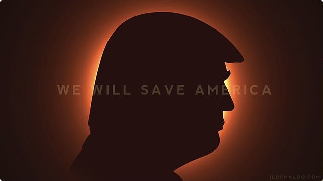 Donald Trump has released a campaign video comparing the election to the solar eclipse, with his head blocking the sun