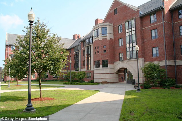 The University of Connecticut is removing aluminum light poles from the main path on campus