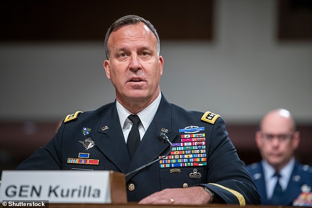 General Michael Erik Kurilla went to Israel to coordinate with Israeli defense officials as Iran threatens to attack.  He is in charge of the Middle East (file photo)