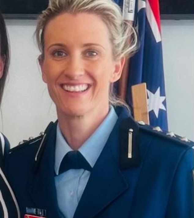 Inspector Amy Scott (pictured) shot dead Joel Cauchi at the Westfield shopping center in Sydney's east, after killing six people and wounding many more, including a baby
