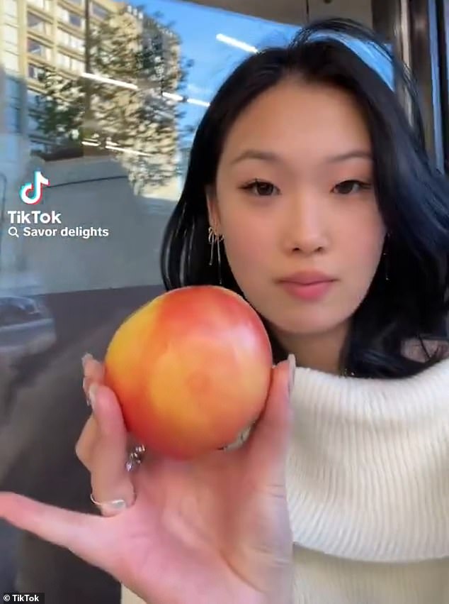 More than a million people saw the since-deleted video of influencer @via..li expressing her passionate protest against paying $7 for an apple