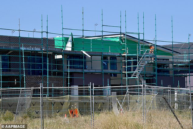 A backlog of half-finished homes and sheds for new developments is expected to worsen Australia's housing crisis, experts say (stock image)