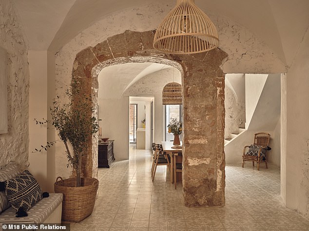 Amy had always dreamed of living and working abroad.  Pictured is her house in Mallorca