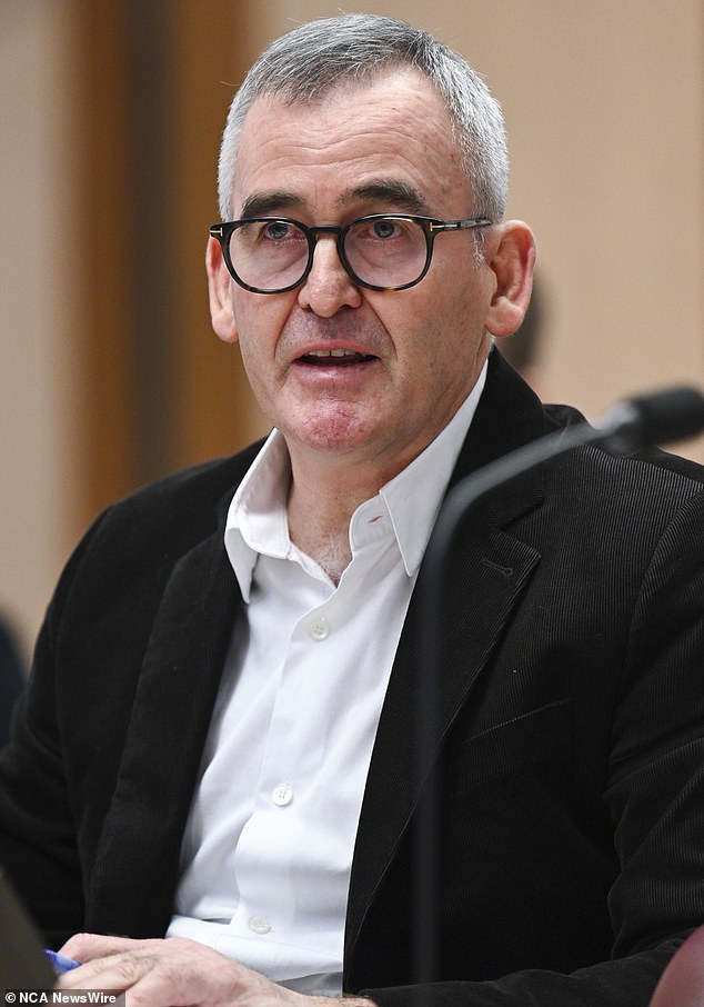 Woolworths boss Brad Banducci (pictured) was threatened with contempt of court charges during a Senate hearing