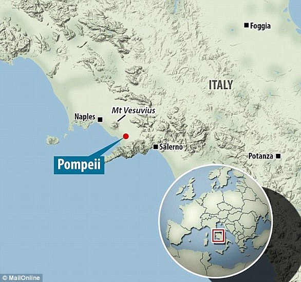 Mount Vesuvius erupted in AD 79, burying the cities of Pompeii, Oplontis and Stabiae under ash and rock fragments, and the city of Herculaneum under a mudflow.