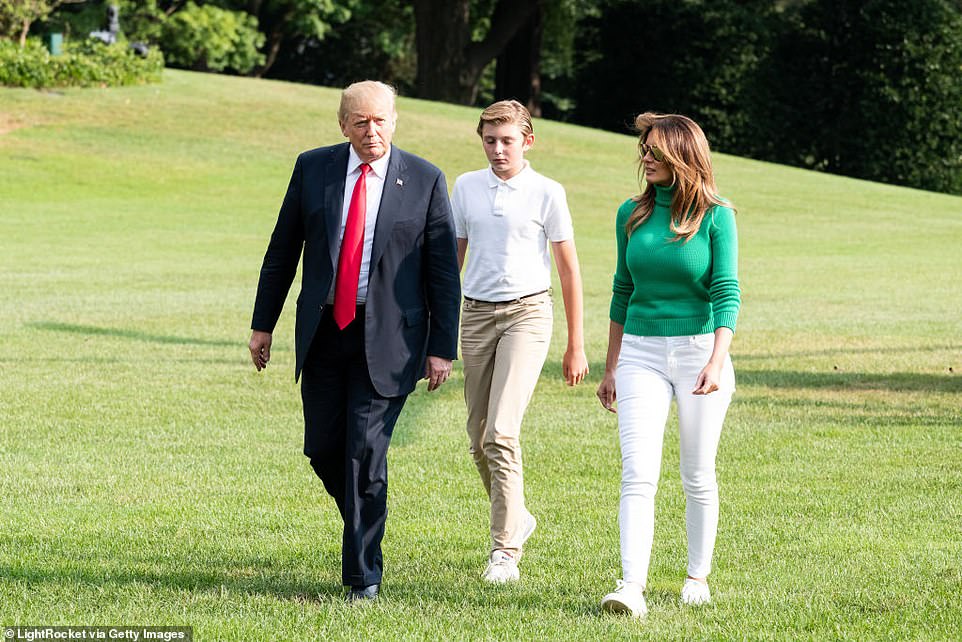 He previously attended St. Andrew's Episcopal School in Potomac, Maryland, during the four years his father was in the White House.  The 18-year-old is Trump's only child with his third wife Melania.  And as the youngest child, and a minor during Trump's time in office, he was largely kept out of the public eye — while his half-siblings Donald Trump Jr., Eric, Ivanka and Tiffany played more prominent and political roles.