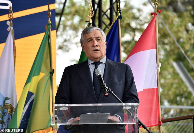 Italian Foreign Minister Antonio Tajani (photo) spoke at the ceremony on Wednesday