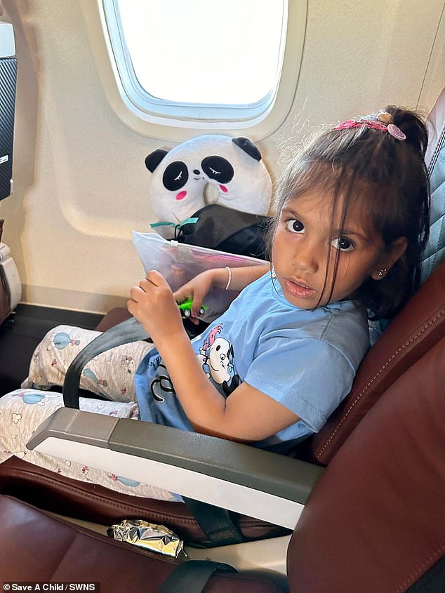Joudi, who has thallasemia and requires blood transfusions, was one of nine children on the plane from Egypt