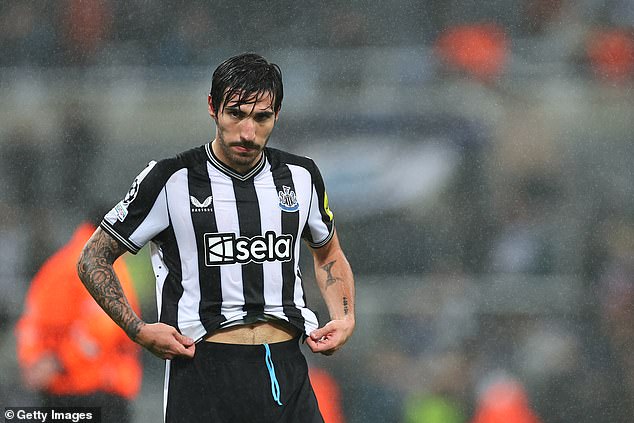 Tonali was involved in three of the four Newcastle games he bet on