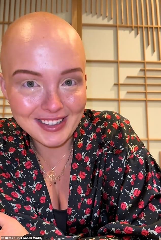 Madison Baloy, from Tampa, Florida, has shared the devastating moment she burst into tears while taking her first bath in more than a year during a trip to Japan