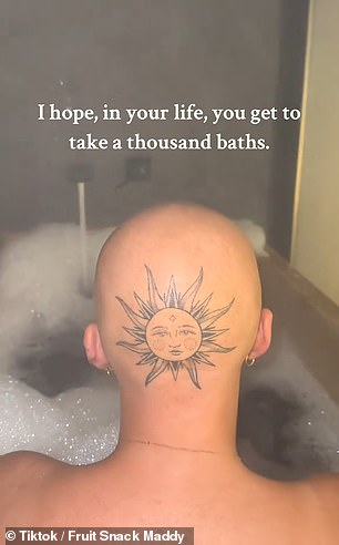 As she sat in the bath, she said, 'I hope you have a thousand baths in your life