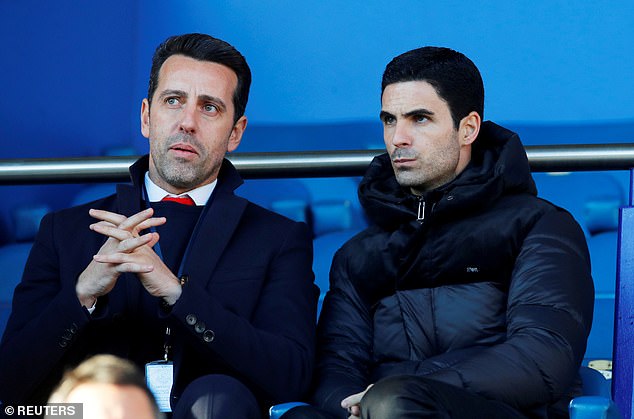 Former Invincible Edu (left) is the club's current sporting director and one of a number of Invincibles still involved with the Gunners