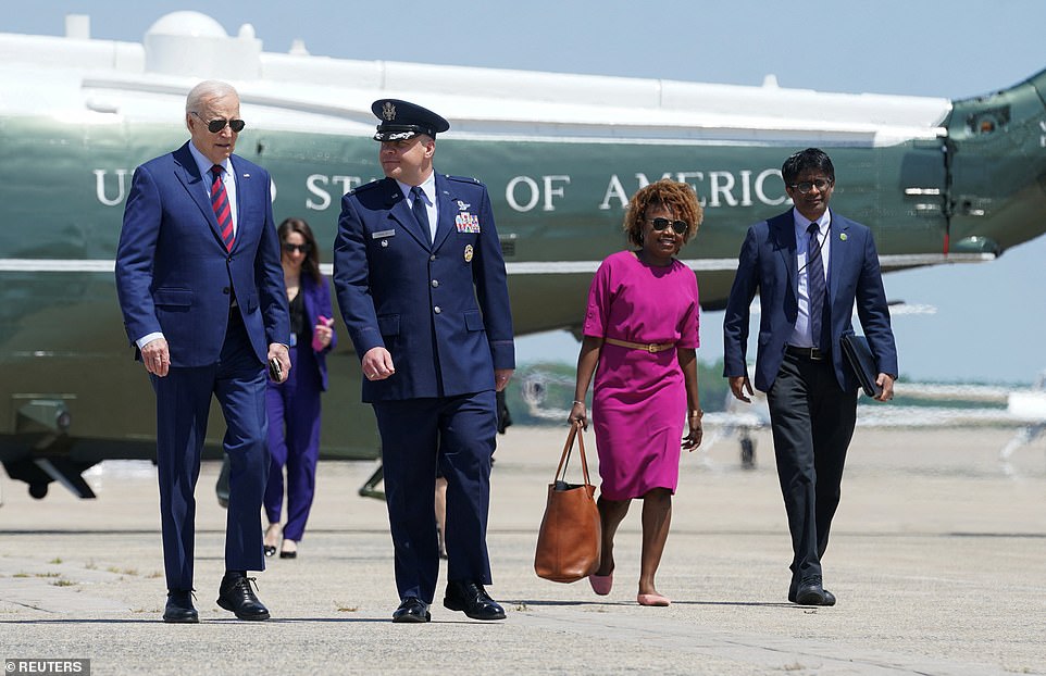 Asked Thursday aboard Air Force One whether Biden was referring to the excavations in Japan, White House press secretary Karine Jean-Pierre did not give a direct answer.  