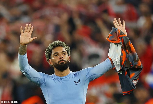 Douglas Luiz apologized to fans at Villa Park after missing a second-half penalty