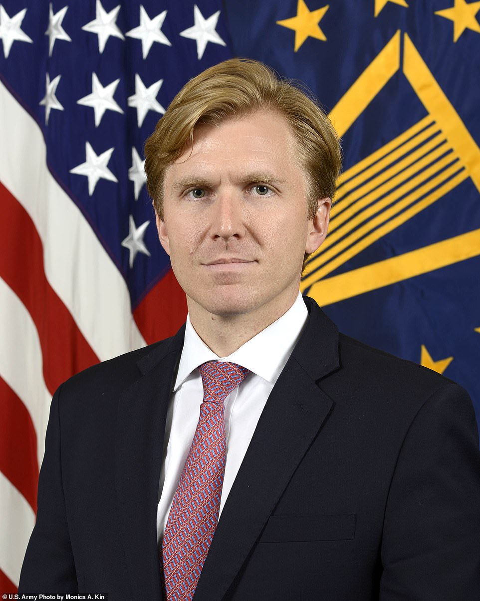 But Colby (pictured), who worked at the US Department of Defense when Trump was president, met with shadow foreign secretary David Lammy as Sir Keir Starmer plowed on with schmoozing Trump allies.