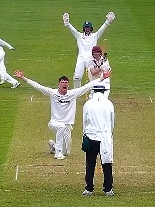 Baker was playing in a second team match against Somerset when he was found by a friend