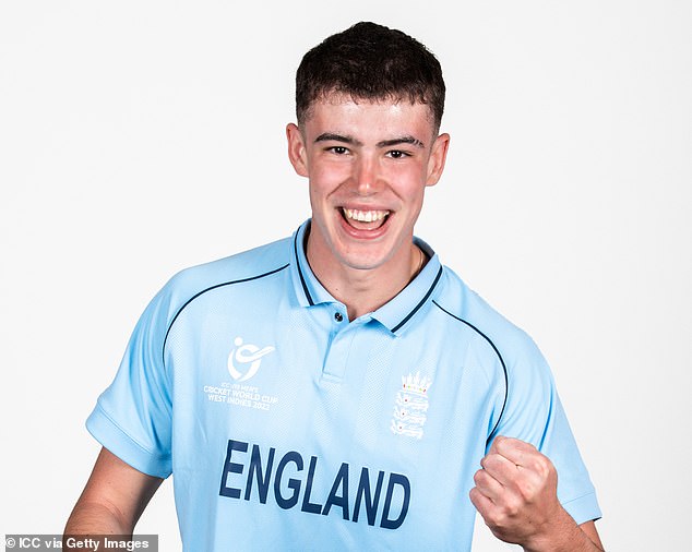 The left-arm bowler was a traveling reserve for England at the 2022 Under-19 World Cup