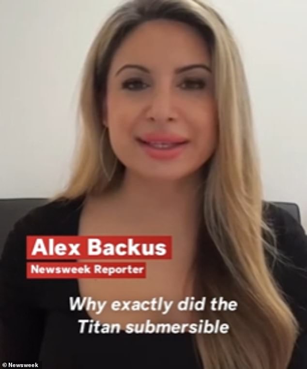 Experts have revealed the explanation why the doomed submarine Titanic imploded during its expedition to the bottom of the Atlantic Ocean.  (Image: Newsweek reporter, Alex Backus)