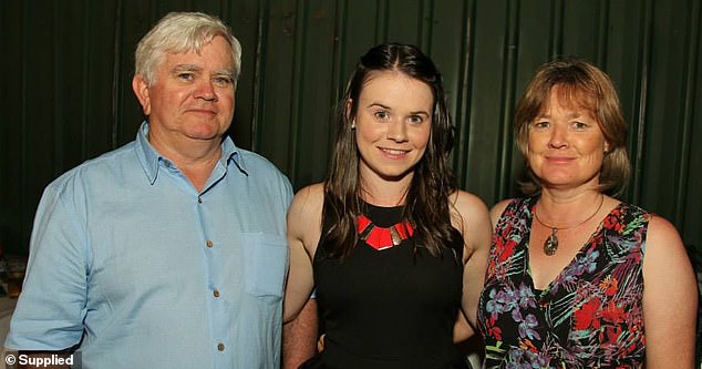 Barry Calverley, above with daughter Harriet and wife Jocelyn, was a respected mining industry consultant with an estate who is now in prison on drug trafficking charges that carry a life sentence.