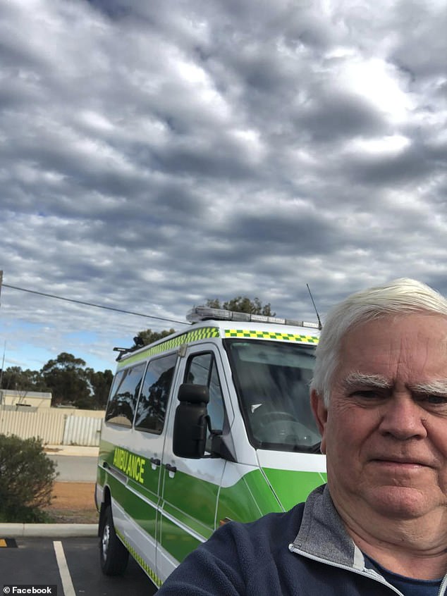 Barry Calverley, above with an ambulance he took to a mining site in Western Australia, has worked on gas and oil projects for resource giants including Shell, Exxon Mobil, BHP and Santos