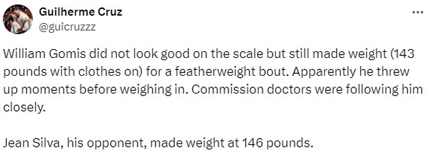 1714758927 813 William Gomis fight with Jean Silva at UFC 301 is