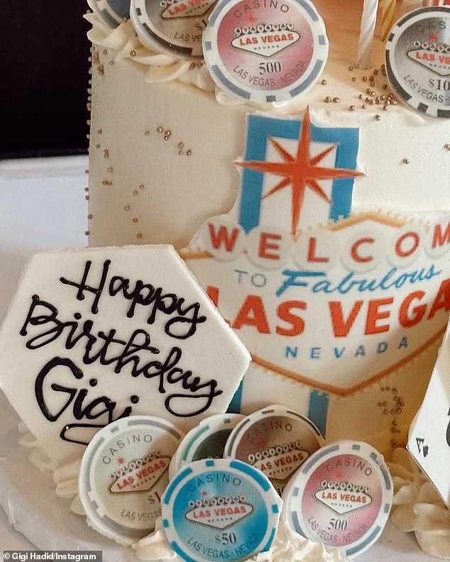 “My birthday (week) felt so grateful,” the model wrote on Instagram alongside photos from the trip, which included images of Carmel and Vegas (pictured), but not Cooper