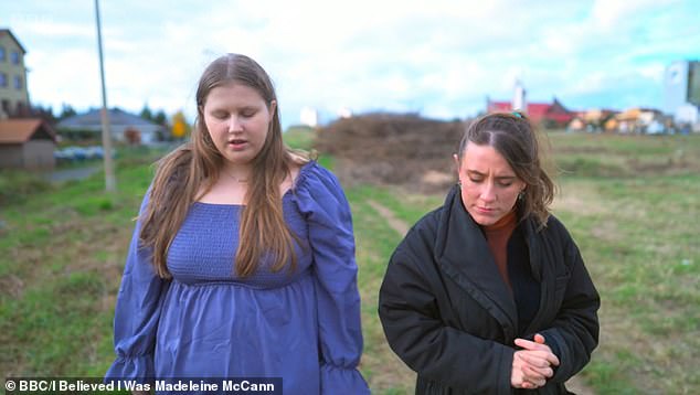 Accompanied by friend Robert Zyla, Wendell listened intently at the wake, clutching a letter she had desperately hoped to give to the McCanns.  Pictured during a BBC interview