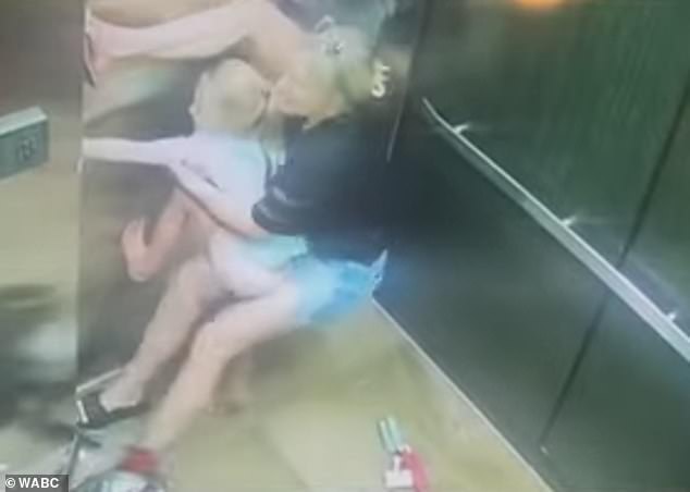 Security footage showed Loni and her friend Nicole, who were there with Zoe's brother and twin sister and two other children, trying their best to pull her arm out