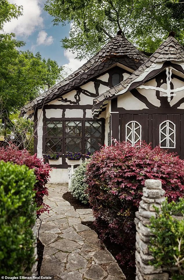 The Austin property looks like it's straight out of a storybook from the outside, but inside it's beautifully modern with a touch of whimsy everywhere.
