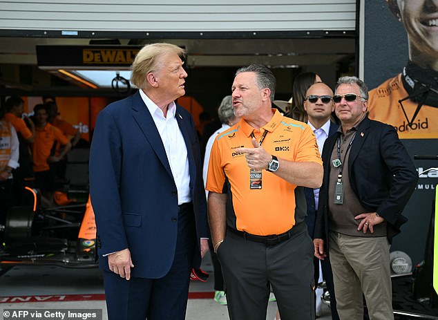 1714936470 290 Donald Trump arrives at the Miami Grand Prix days after