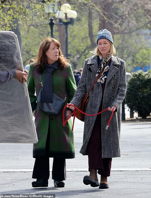 Watts spent the winter producing and starring in Scott McGehee and David Siegel's film adaptation of Sigrid Nunez's 2018 National Book Award-winning novel The Friend, with Ann Dowd (L, pictured March 15), Bill Murray, Constance Wu and Carla Gugino