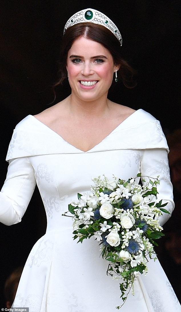 Royal Lodge has been the home of Prince Andrew's family for more than twenty years and Princess Eugenie (pictured) held her wedding reception there following her marriage to Jack Brooksbank