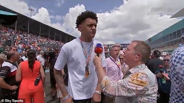 Brundle previously mistook NBA star Paolo Banchero for Mahomes during the 2022 Miami race