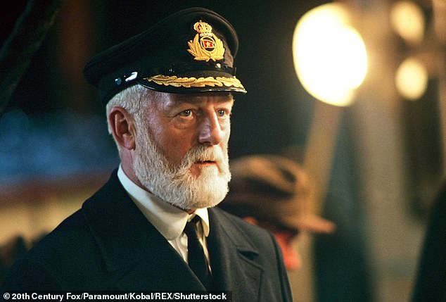 The actor also played Captain Edward Smith in the 1997 Oscar-winning film Titanic (pictured)