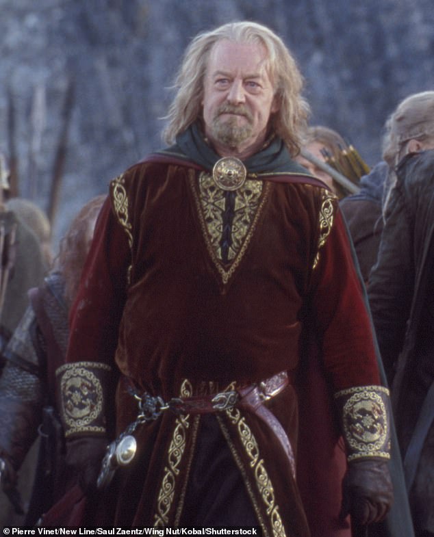 It marked the start of a late career renaissance for Hill, who was subsequently cast by Peter Jackson in the role of King Theoden in the Lord of the Rings trilogy (pictured)