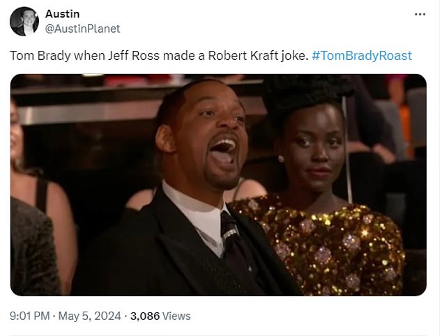 1714961254 586 Awkward moment furious Tom Brady snaps at roast master Jeff