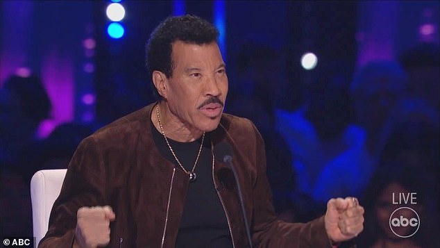 “It was so delicate, it was so soulful,” said Lionel Richie, 74.  'That was amazing!'