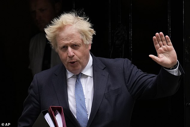 The British government, including Boris Johnson (pictured in 2022), initially rejected the claim that Covid was created by scientists