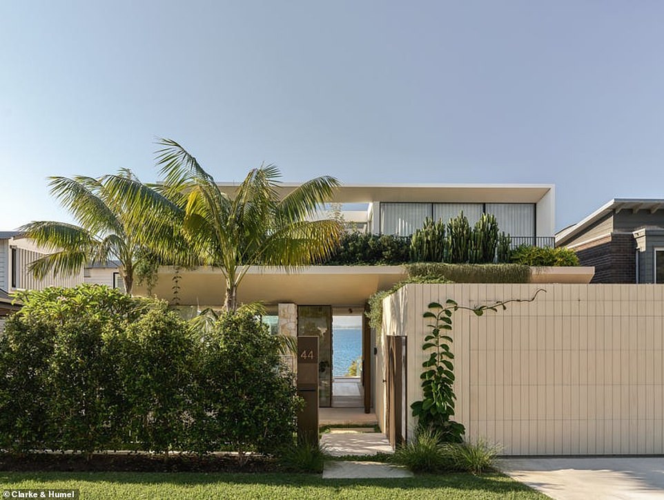 From the outside, passers-by are impressed by the sleek facade with a lush roof garden full of draping vines and cacti