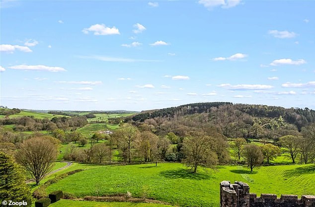 The private roof terrace offers extensive views of the beautiful surrounding landscape