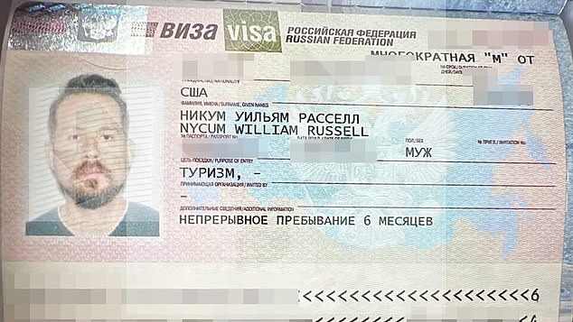 His visa allowed him to stay in Russia for a maximum of six months, although it is not known when he entered the country or how his administrative arrest will affect this.