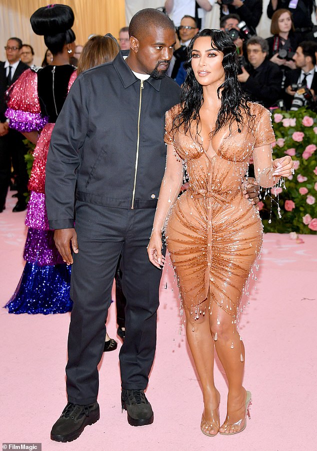 Kim and Kanye's last appearance at the Met Gala was in 2019, when she stunned in a gold wet look and Kanye wore a $42 black jacket