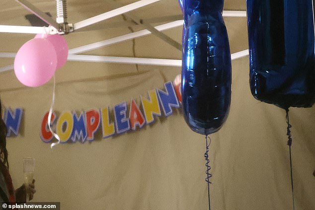 In Italy there was also a birthday sign on the wall with the text Buon compleanno, which means Happy Birthday in Italian